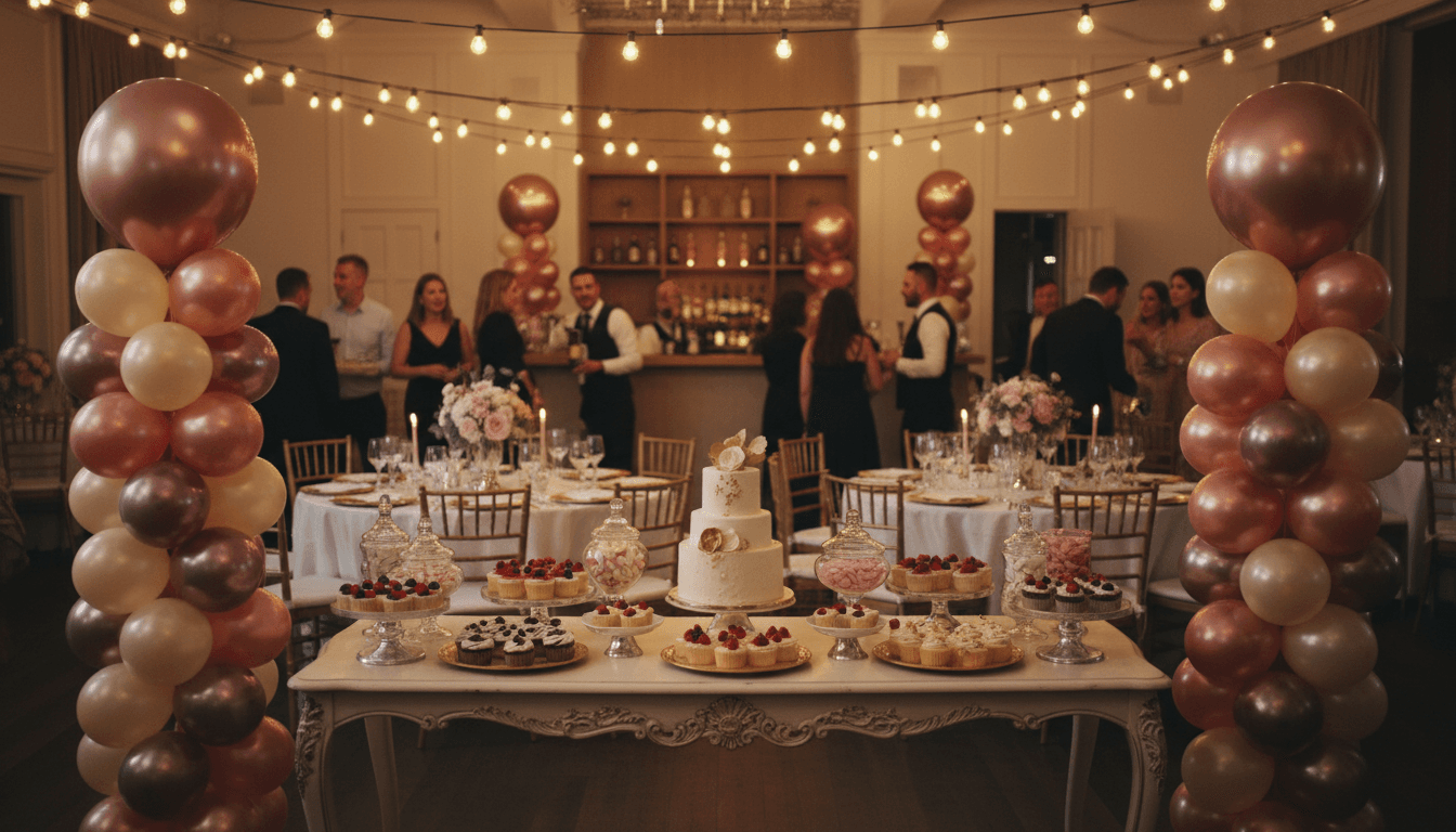 Private celebration with styled table and décor